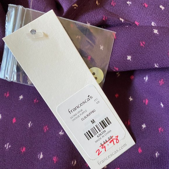 Purple Patterned Dress - Picture 6 of 6